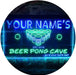 Personalized Beer Pong Man Cave LED Light Sign - Way Up Gifts