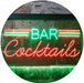 Bar Cocktails LED Light Sign - Way Up Gifts