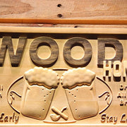 Personalized Home Bar Custom Wood Sign 3D Engraved Wall Plaque - LED Gift Works