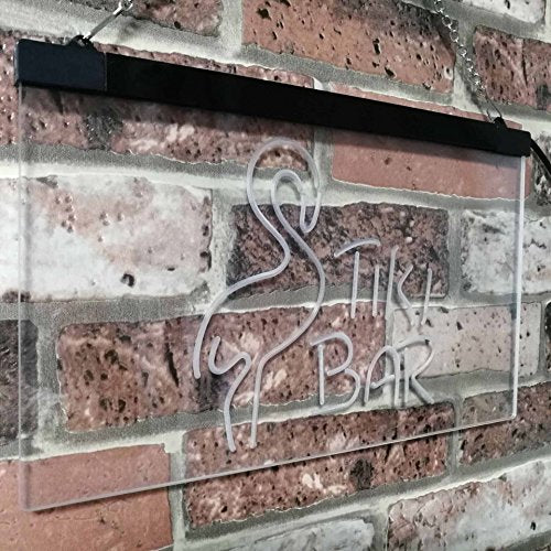 Flamingo Tiki Bar LED Light Sign - LED Gift Works