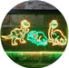 Dinosaur T Rex Triceratops Night Light Kids Bedroom Decor LED Light Sign - Way Up Gifts