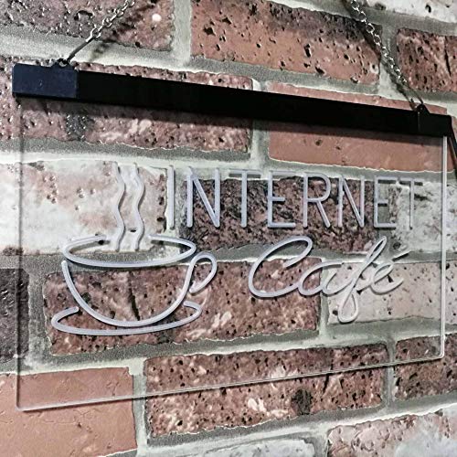 Coffee Wi-Fi Internet Cafe LED Light Sign - Way Up Gifts