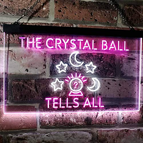 Psychic Fortune Teller Crystal Ball LED Light Sign - LED Gift Works