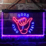 Good Vibes Only LED Light Sign - LED Gift Works