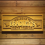 Personalized Movie Room Home Theater Custom Wood Sign 3D Engraved Wall Plaque - LED Gift Works