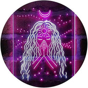 Psychic Girl Moon Star Bedroom Decoration LED Light Sign - LED Gift Works