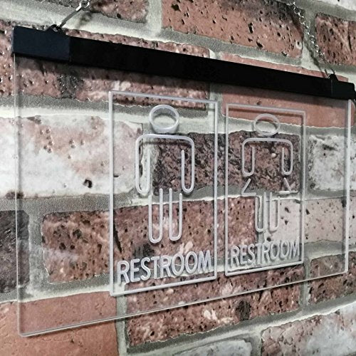 Male Female Restroom LED Light Sign - Way Up Gifts