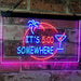 Cocktails It's Five O'Clock Somewhere LED Light Sign - Way Up Gifts