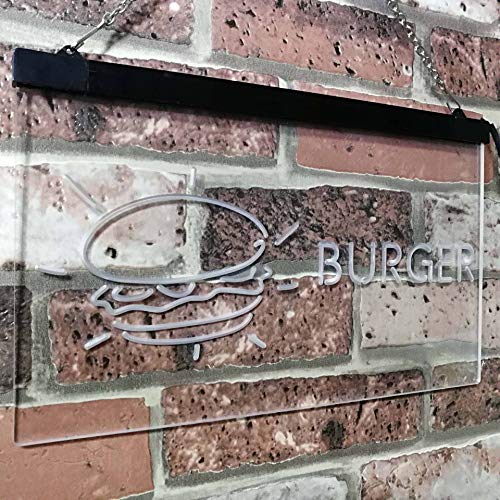 Hamburger Burger LED Light Sign - Way Up Gifts