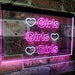 Hearts Girls Girls Girls LED Light Sign - Way Up Gifts