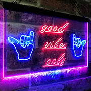 Good Vibes Only LED Light Sign - LED Gift Works
