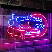 Fabulous 50s LED Light Sign - LED Gift Works