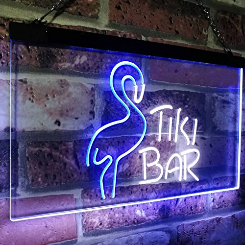 Flamingo Tiki Bar LED Light Sign - LED Gift Works