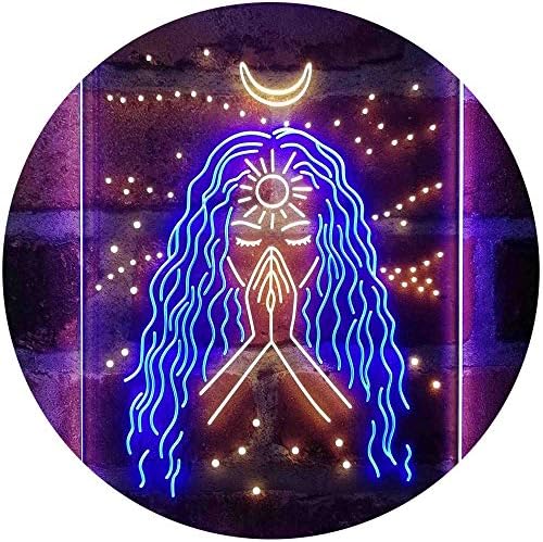 Psychic Girl Moon Star Bedroom Decoration LED Light Sign - Way Up Gifts