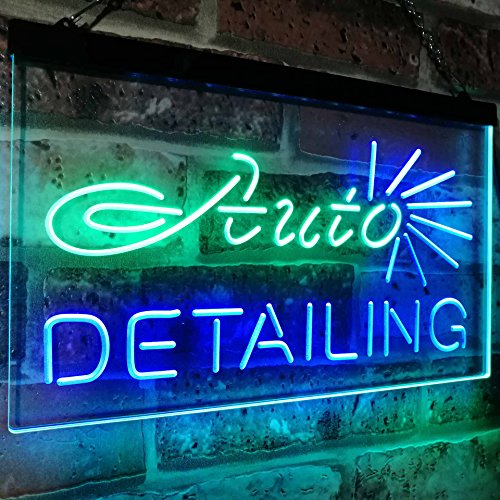Car Body Shop Auto Detailing LED Light Sign - Way Up Gifts