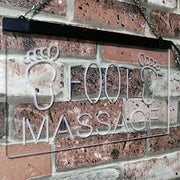 Foot Massage LED Light Sign - LED Gift Works