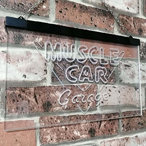 Muscle Car Garage LED Light Sign - Way Up Gifts