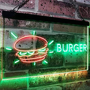 Hamburger Burger LED Light Sign - LED Gift Works