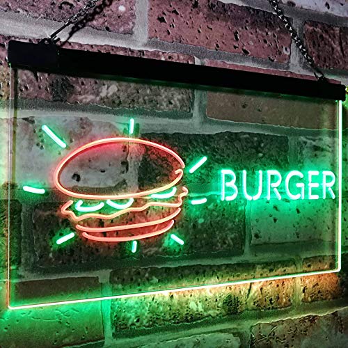 Hamburger Burger LED Light Sign - Way Up Gifts