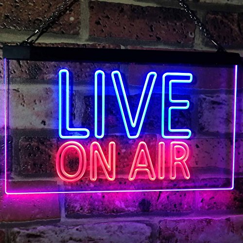 Live On Air Recording Studio LED Neon Light Sign - Way Up Gifts