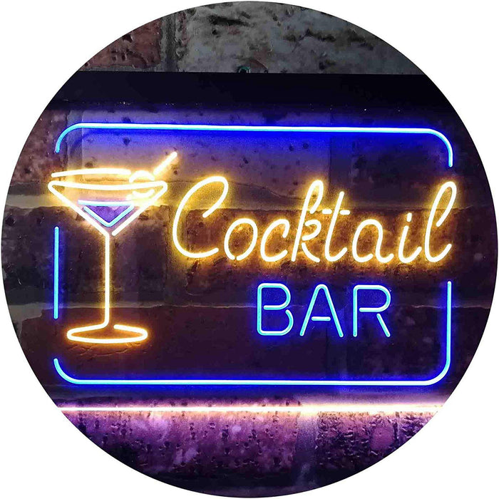Cocktail Bar LED Light Sign - Way Up Gifts