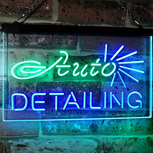 Car Body Shop Auto Detailing LED Light Sign - Way Up Gifts