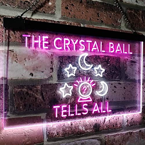 Psychic Fortune Teller Crystal Ball LED Light Sign - Way Up Gifts