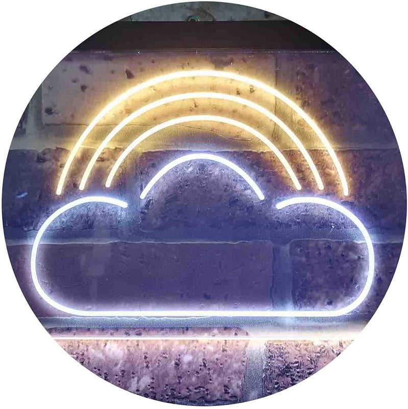 Rainbow Cloud Kids Room Decor LED Light Sign - LED Gift Works