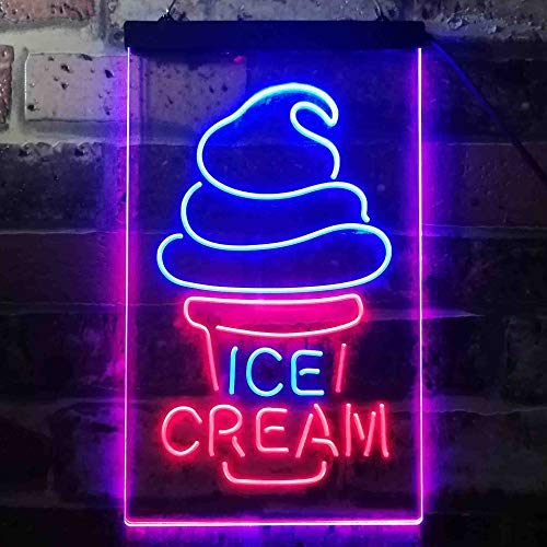 Ice Cream Cones LED Light Sign - LED Gift Works