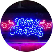 Merry Christmas Wing Decoration LED Light Sign - LED Gift Works
