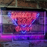 Muscle Car Garage LED Light Sign - LED Gift Works