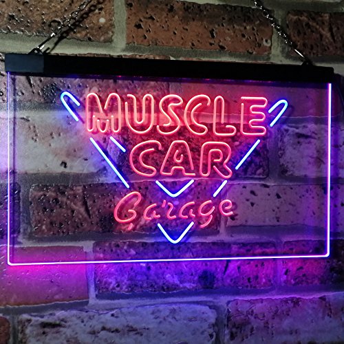 Muscle Car Garage LED Light Sign - LED Gift Works
