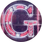 Family Name Letter G Monogram Initial LED Light Sign - LED Gift Works