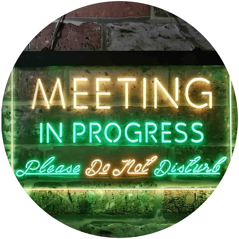 Meeting in Progress Do Not Disturb LED Light Sign - LED Gift Works