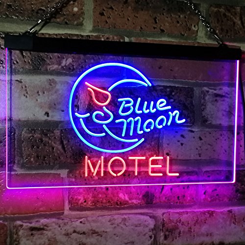 Blue Moon Motel LED Light Sign - LED Gift Works