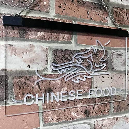 Restaurant Dragon Chinese Food LED Light Sign - Way Up Gifts