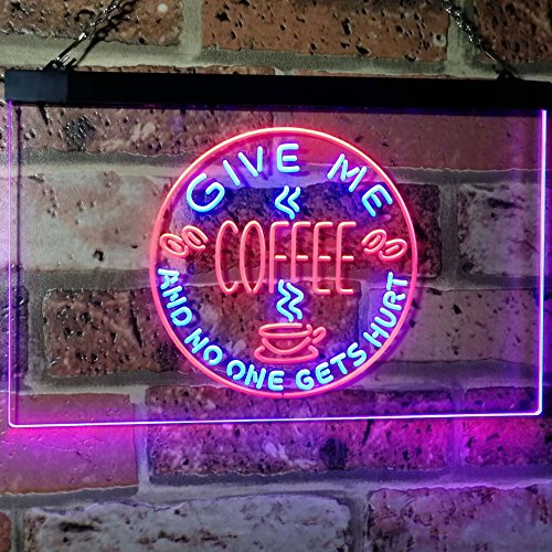 Give Me Coffee LED Light Sign - LED Gift Works