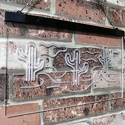 Desert Cactus LED Light Sign - LED Gift Works