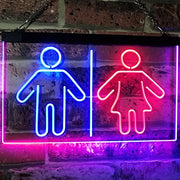 Restrooms LED Light Sign - LED Gift Works