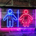 Restrooms LED Light Sign - Way Up Gifts