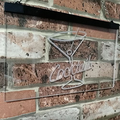 Cocktails LED Light Sign - LED Gift Works
