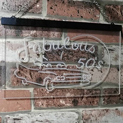 Fabulous 50s LED Light Sign - Way Up Gifts