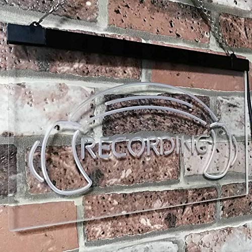Headphones Recording LED Light Sign - Way Up Gifts