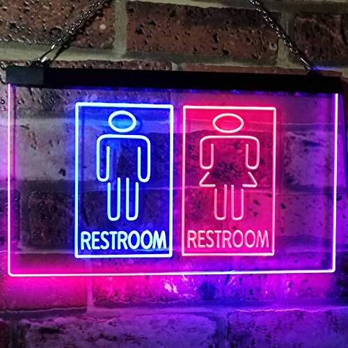 Male Female Restroom LED Light Sign - Way Up Gifts