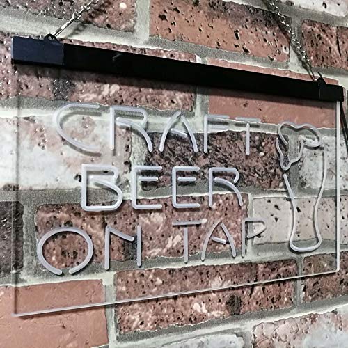 Craft Beer On Tap LED Light Sign - LED Gift Works