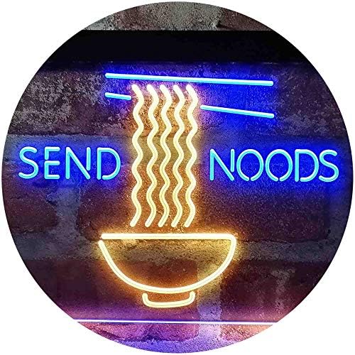 Humor Send Noods Noodles Home Decoration LED Light Sign - Way Up Gifts