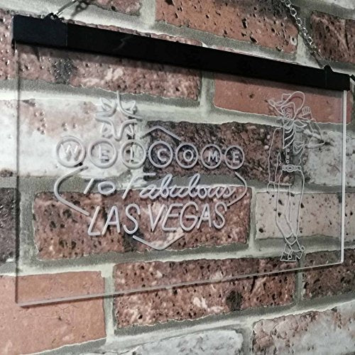 Cowboy Welcome to Las Vegas LED Light Sign - LED Gift Works