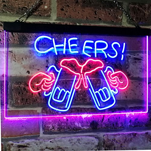 Beer Mugs Cheers LED Light Sign - Way Up Gifts