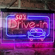 Movie Theater 50s Drive In LED Light Sign - LED Gift Works