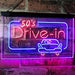 Movie Theater 50s Drive In LED Light Sign - Way Up Gifts